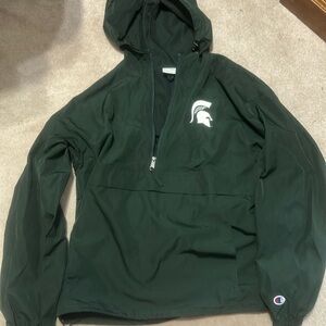 MSU (Michigan State) Windbreaker / rain jacket